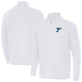 St. Louis Blues Antigua Intent Quarter-Zip Top - White | US 203362082