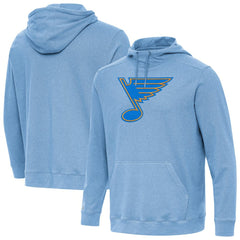 St. Louis Blues Antigua Cloud Pullover Hoodie - Heather Blue | US 203362090