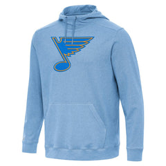 St. Louis Blues Antigua Cloud Pullover Hoodie - Heather Blue | US 203362090