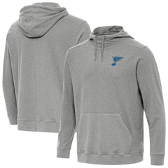 St. Louis Blues Antigua Cloud Pullover Hoodie - Heather Black | US 203362200