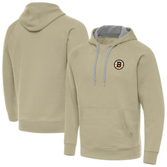 Boston Bruins Antigua Victory Pullover Hoodie - Khaki | US 203362219