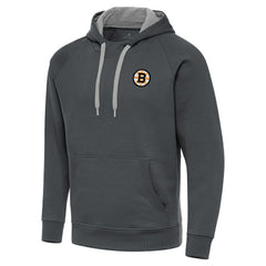 Boston Bruins Antigua Victory Pullover Hoodie - Charcoal | US 203362221