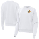 Boston Bruins Antigua Women's Victory Pullover Sweatshirt - White | US 203362232