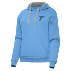 St. Louis Blues Antigua Women's Victory Pullover Hoodie - Blue | US 203362239