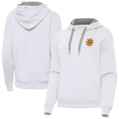 Boston Bruins Antigua Women's Victory Pullover Hoodie - White | US 203362241