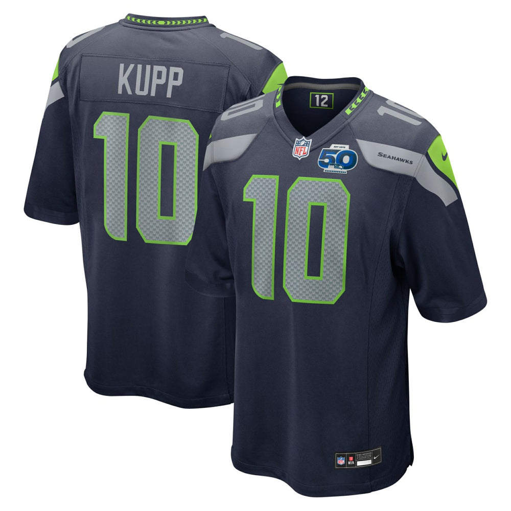 Cooper Kupp Seattle Seahawks Team 50th Season Game Jersey - College Navy Jerseys