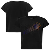 Phoenix Suns Sportiqe Women's Cropped Genuine Issue Collection Alana T-Shirt Black