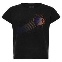 Phoenix Suns Sportiqe Women's Cropped Genuine Issue Collection Alana T-Shirt Black