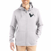 Houston Texans Cutter & Buck Roam Epic Comfort Recycled Full-Zip Hoodie Jacket - Gray Hoodies