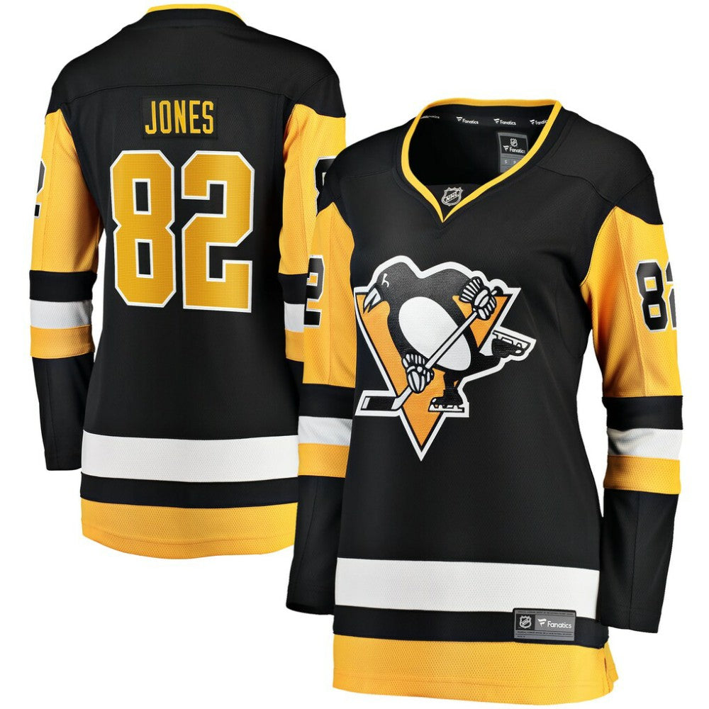 Caleb Jones Pittsburgh Penguins Fanatics Women's Home Breakaway Jersey - Black | US 203364011