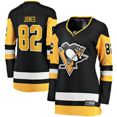Caleb Jones Pittsburgh Penguins Fanatics Women's Home Breakaway Jersey - Black | US 203364011