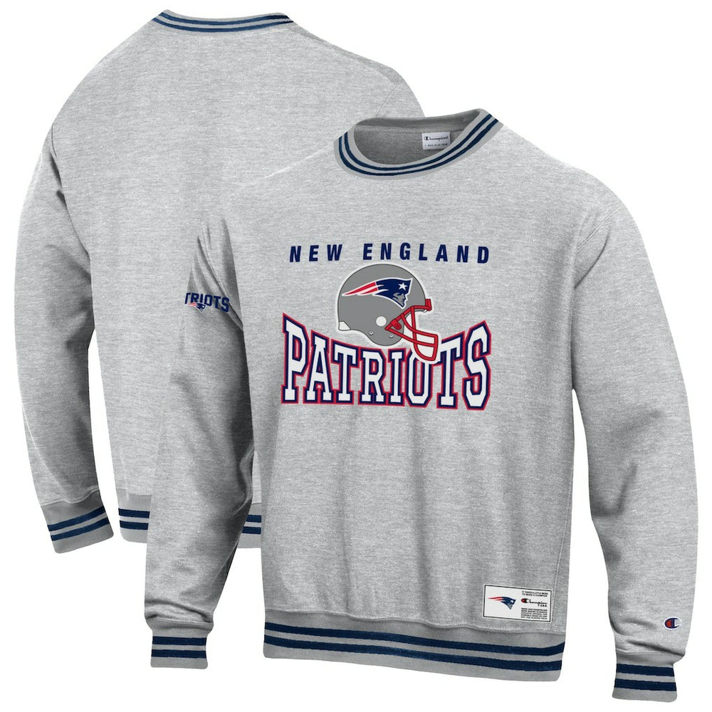 New England Patriots Champion Reverse Weave Fleece Sweatshirt - Gray Sweatshirts