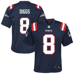 Stefon Diggs New England Patriots Youth Team Game Jersey - Navy Jerseys