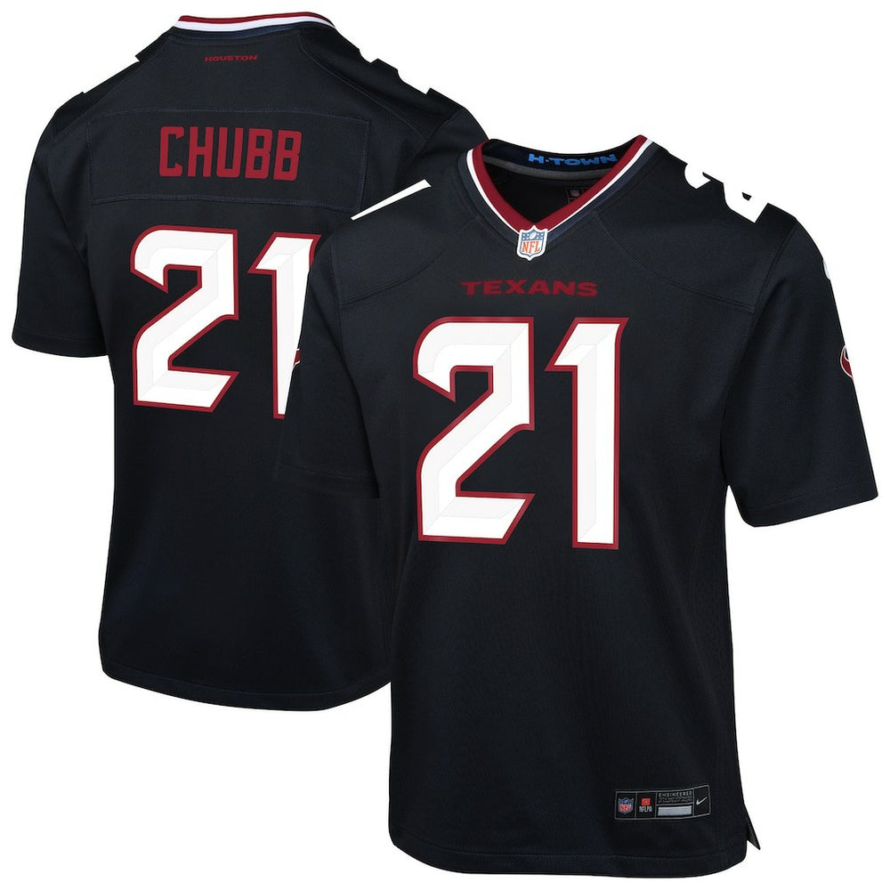 Nick Chubb Houston Texans Youth Team Game Jersey - Navy Jerseys