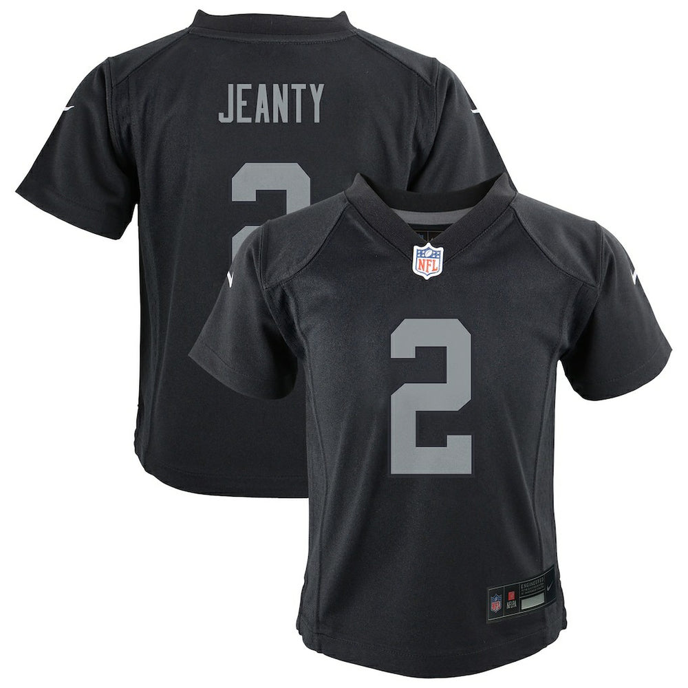 Ashton Jeanty Las Vegas Raiders Preschool Team Player Game Jersey - Black Jerseys