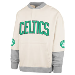 Boston Celtics '47 Crossover Collection Trifecta Double Layered Fleece Sweatshirt Cream - 47 brand