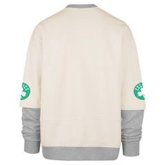 Boston Celtics '47 Crossover Collection Trifecta Double Layered Fleece Sweatshirt Cream - 47 brand