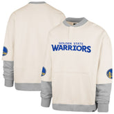 Golden State Warriors '47 Crossover Collection Trifecta Double Layered Fleece Sweatshirt Cream - 47 brand