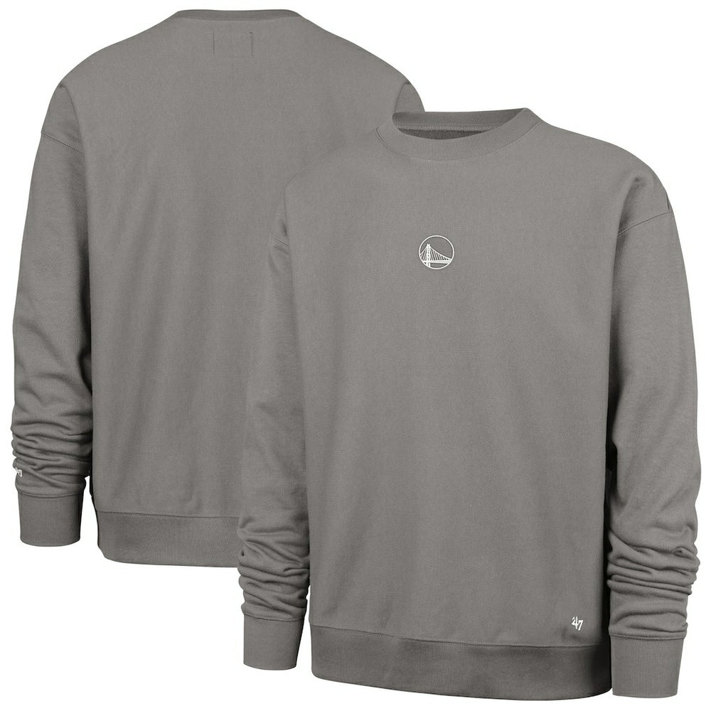 Golden State Warriors '47 Offside Foundation Crew Neck Sweatshirt Gray - 47 brand