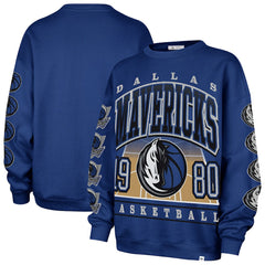 Dallas Mavericks '47 Women's Go Big Oversized Sweatshirt Blue - 47 brand outlet