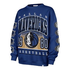 Dallas Mavericks '47 Women's Go Big Oversized Sweatshirt Blue - 47 brand outlet