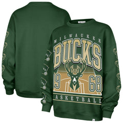 Milwaukee Bucks '47 Women's Go Big Oversized Sweatshirt Hunter Green - 47 brand