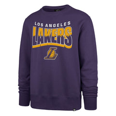 Los Angeles Lakers '47 Unisex Brush By Headline Crewneck Sweatshirt Purple - 47 brand