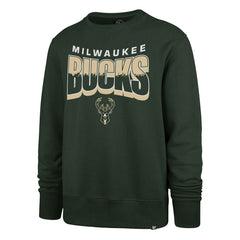 Milwaukee Bucks '47 Unisex Brush By Headline Crewneck Sweatshirt Hunter Green - 47 brand outlet