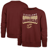 Cleveland Cavaliers '47 Unisex Brush By Headline Crewneck Sweatshirt Wine - 47 brand