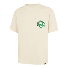 Boston Celtics '47 Unisex Crossover Collection Foundation Pocket T-Shirt Cream - 47 brand