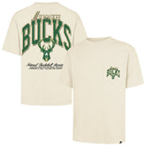 Milwaukee Bucks '47 Unisex Crossover Collection Foundation Pocket T-Shirt Cream - 47 brand