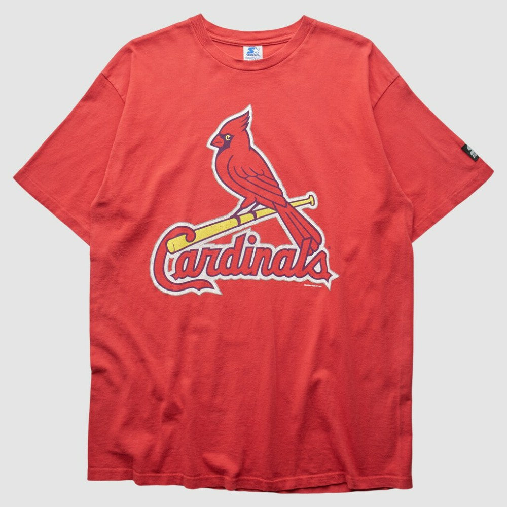 St. Louis Cardinals Starter 1997 T-Shirt - Red - Vintage T-shirts