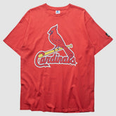 St. Louis Cardinals Starter 1997 T-Shirt - Red - Vintage T-shirts