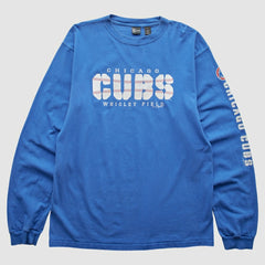 Chicago Cubs Gear 2008 Pullover Sweatshirt - Blue - Vintage Pullover
