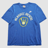 Milwaukee Brewers Nike 2000s T-Shirt - Blue - Vintage T-shirts