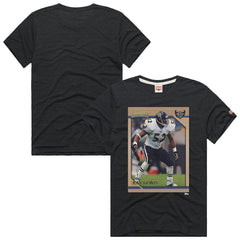 Ray Lewis Baltimore Ravens Homage Unisex NFL Topps Trading Card Tri-Blend T-Shirt - Charcoal T-shirts