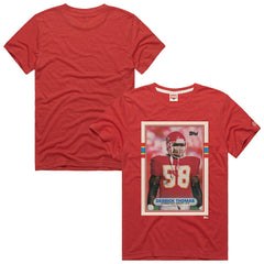 Derrick Thomas Kansas City Chiefs Homage Unisex NFL Topps Trading Card Tri-Blend T-Shirt - Red T-shirts