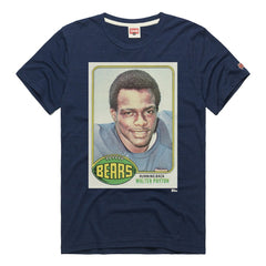 Walter Payton Chicago Bears Homage Unisex NFL Topps Trading Card Tri-Blend T-Shirt - Navy T-shirts