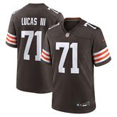 Cornelius Lucas Cleveland Browns Team Game Jersey - Brown Jerseys