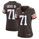 Cornelius Lucas Cleveland Browns Women's Team Game Jersey - Brown Jerseys