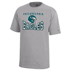 Philadelphia Eagles Champion Youth Graphic T-Shirt - Gray T-shirts