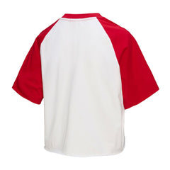 Philadelphia Phillies Mitchell & Ness Women's Cropped Raglan Boxy T-Shirt - White T-shirts