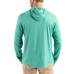 Philadelphia Eagles Cutter & Buck Coastline Epic Comfort Eco Recycled Long Sleeve Hoodie T-Shirt - Kelly Green Hoodies