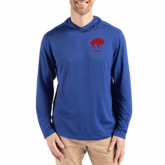 Buffalo Bills Cutter & Buck Coastline Epic Comfort Eco Recycled Long Sleeve Hoodie T-Shirt - Blue Hoodies