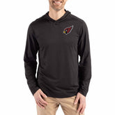 Arizona Cardinals Cutter & Buck Coastline Epic Comfort Eco Recycled Long Sleeve Hoodie T-Shirt - Black Hoodies