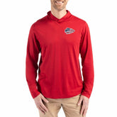 Kansas City Chiefs Cutter & Buck Americana Coastline Epic Comfort Eco Recycled Long Sleeve Hoodie T-Shirt - Red Hoodies