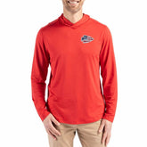 Kansas City Chiefs Cutter & Buck Americana Coastline Epic Comfort Eco Recycled Long Sleeve Hoodie T-Shirt - Red Hoodies