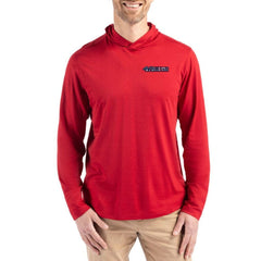 San Francisco 49ers Cutter & Buck Americana Coastline Epic Comfort Eco Recycled Long Sleeve Hoodie T-Shirt - Red Hoodies