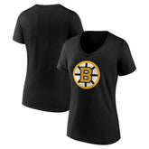 Boston Bruins Women's Essential V-Neck T-Shirt - Black | US 203376561