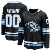 Utah Mammoth Fanatics Home Breakaway Custom Jersey - Black | US 203376755